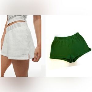 Aritzia Tna Cozy Fleece Perfect Micro
Sweatshort Green Small